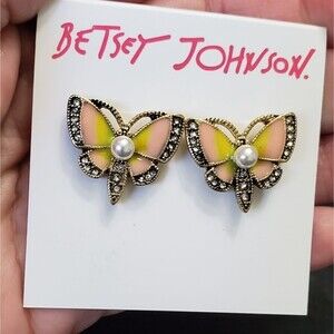 **Sale** Betsey Johnson butterfly earrings